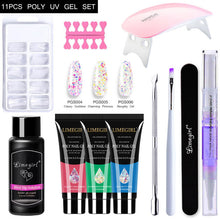 Load image into Gallery viewer, Acrylic Gel Poly Nail Gel Manicure Kit with Lamp Beauty Store
