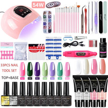 Load image into Gallery viewer, Acrylic Gel Poly Nail Gel Manicure Kit with Lamp Beauty Store
