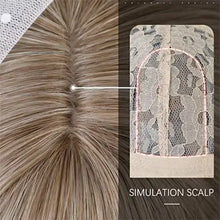 Load image into Gallery viewer, long ash gray wig with bangs
