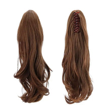 Load image into Gallery viewer, long curly 18&quot;synthetic claw clip on ponytail hair heat friendly  hair piece
