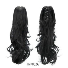 Load image into Gallery viewer, long curly 18&quot;synthetic claw clip on ponytail hair heat friendly  hair piece hpp002a / 18inches
