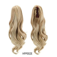 Load image into Gallery viewer, long curly 18&quot;synthetic claw clip on ponytail hair heat friendly  hair piece hpp002e / 18inches
