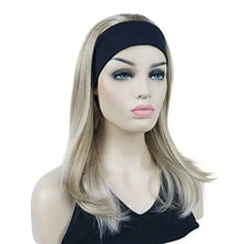 Load image into Gallery viewer, long straight headband synthetic heat resistant wig #24bt613
