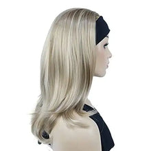 Load image into Gallery viewer, long straight headband synthetic heat resistant wig
