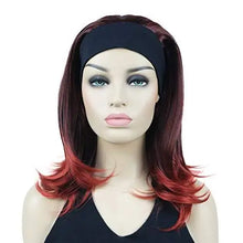 Load image into Gallery viewer, long straight headband synthetic heat resistant wig
