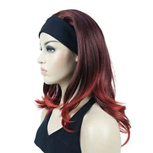 Load image into Gallery viewer, long straight headband synthetic heat resistant wig
