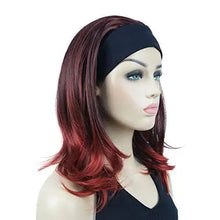 Load image into Gallery viewer, long straight headband synthetic heat resistant wig
