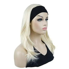 Load image into Gallery viewer, long straight headband synthetic heat resistant wig
