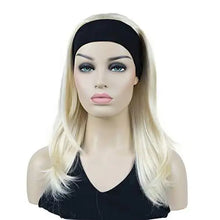 Load image into Gallery viewer, long straight headband synthetic heat resistant wig
