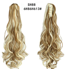 Load image into Gallery viewer, Long Wavy Claw Clip on Hair Extension Ponytail High Temperature Fibre Wig Store
