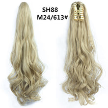 Load image into Gallery viewer, Long Wavy Claw Clip on Hair Extension Ponytail High Temperature Fibre Wig Store
