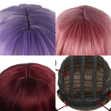 Load image into Gallery viewer, long wavy heat friendly wig with bangs
