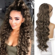 Load image into Gallery viewer, long wavy ponytail hair drawstring ponytail extension 8-29 / 26inches
