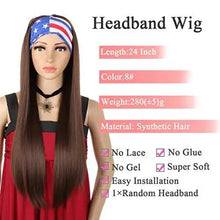 Load image into Gallery viewer, long wig with headband 24 inch headband wig / 68# loose wave wig
