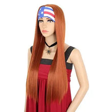 Load image into Gallery viewer, long wig with headband 24 inch headband wig / black loose wave wig
