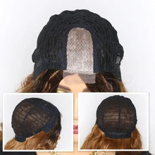 Load image into Gallery viewer, lucia 26 inch lace front curly middle part ombre blonde brown wig
