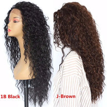 Load image into Gallery viewer, mackenna futura fiber curly heat resistant lace front wig

