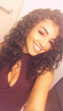 Load image into Gallery viewer, mackenna futura fiber curly heat resistant lace front wig j-brown light auburn brown / 150% / lace front / 26inches
