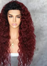 Load image into Gallery viewer, mackenna futura fiber curly heat resistant lace front wig

