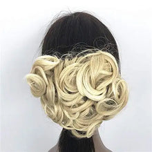 Load image into Gallery viewer, messy bun curly hair extension
