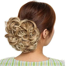 Load image into Gallery viewer, messy curly bun with combs
