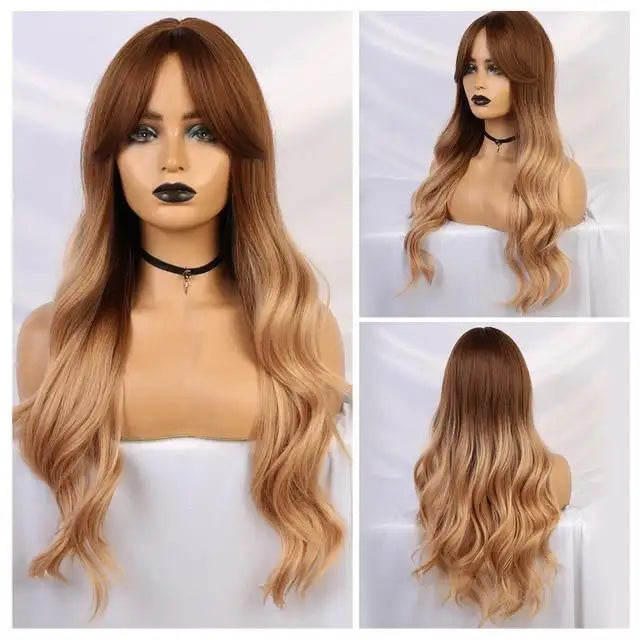 michela rooted long ombre wig lc237