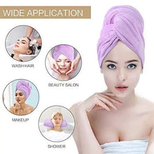 Load image into Gallery viewer, microfiber hair towel wrap
