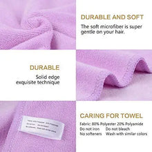 Load image into Gallery viewer, microfiber hair towel wrap
