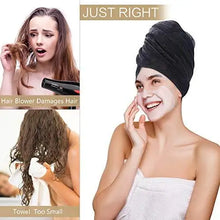 Load image into Gallery viewer, microfiber hair towel wrap
