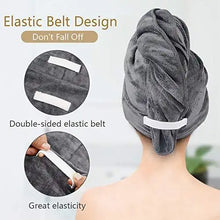 Load image into Gallery viewer, microfiber hair towel wrap
