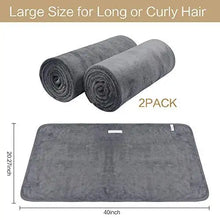 Load image into Gallery viewer, microfiber hair towel wrap 20inchx40inch / purplex2
