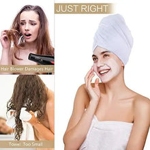 Load image into Gallery viewer, microfiber hair towel wrap
