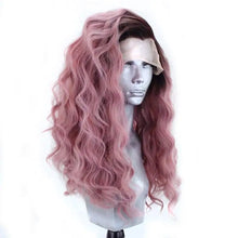Load image into Gallery viewer, millie rose - ombre pink wig body wave synthetic lace front heat resistant fiber wig
