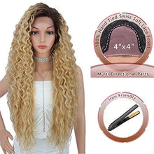 Load image into Gallery viewer, multi directional parting curly heat resistant wig
