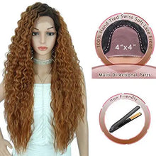 Load image into Gallery viewer, multi directional parting curly heat resistant wig
