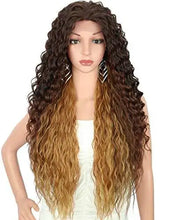 Load image into Gallery viewer, multi directional parting curly heat resistant wig
