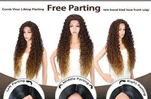 Load image into Gallery viewer, multi directional parting curly heat resistant wig
