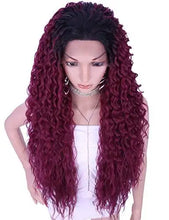 Load image into Gallery viewer, multi directional parting curly heat resistant wig
