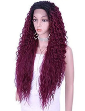 Load image into Gallery viewer, multi directional parting curly heat resistant wig
