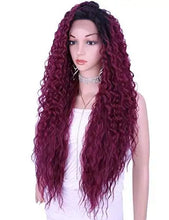 Load image into Gallery viewer, multi directional parting curly heat resistant wig
