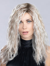 Load image into Gallery viewer, MUSIC (STYLED: WAVY) by ELLEN WILLE in METALLIC BLONDE ROOTED 60.101.51 | Pearl White, Pearl Platinum with Dark and Lightest Brown and Grey Blend with Shaded Roots
