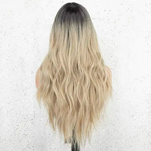 Load image into Gallery viewer, nalla  22 inch ombre blonde wig with dark roots
