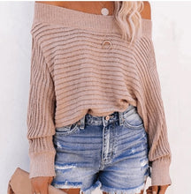 Load image into Gallery viewer, off the shoulder sweater
