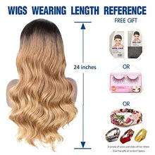 Load image into Gallery viewer, ombre blonde loose body wave headband wig
