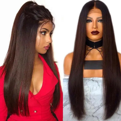 ombre brown synthetic lace front wig high-temperature fiber