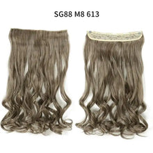 Load image into Gallery viewer, one-piece long wavy  heat resistant clip in hair extensions sg88-m8 613

