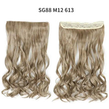 Load image into Gallery viewer, one-piece long wavy  heat resistant clip in hair extensions sg88-m12 613
