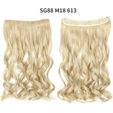 Load image into Gallery viewer, one-piece long wavy  heat resistant clip in hair extensions sg88-m18 613
