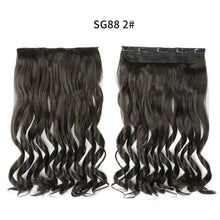 Load image into Gallery viewer, one-piece long wavy  heat resistant clip in hair extensions sg88-2
