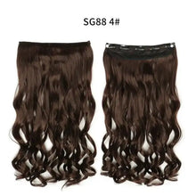Load image into Gallery viewer, one-piece long wavy  heat resistant clip in hair extensions sg88-4
